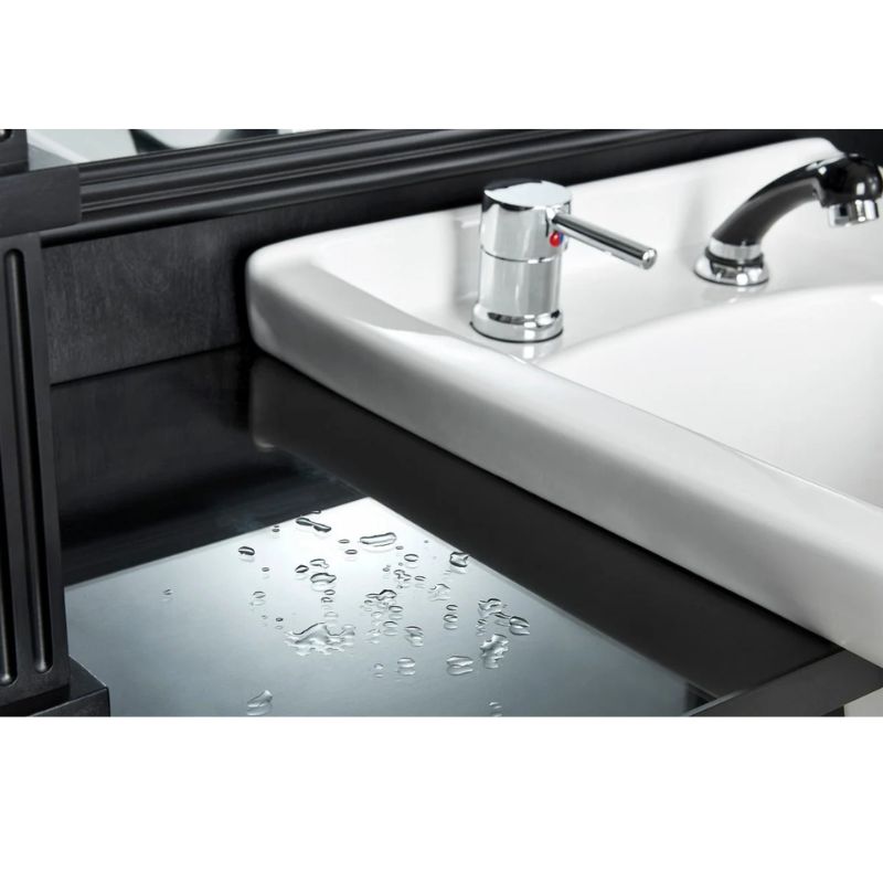 barber station with sink